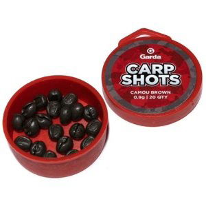 Garda bročky carp shots camou brown - 20 ks 0,9 g