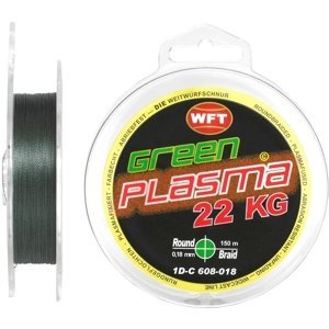 Wft šnúra kg plasma round green 150 m - 0,18 mm 22 kg