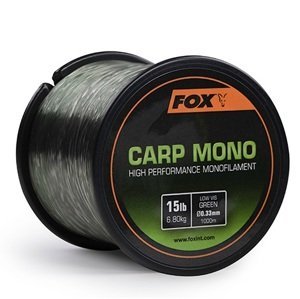 Fox vlasec carp mono zelená - 1000 m 0,35 mm 18 lb