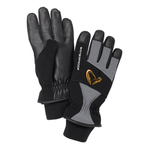 Savage gear rukavice all weather glove black - m