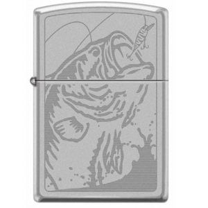 Zippo benzínový zapaľovač fishing design