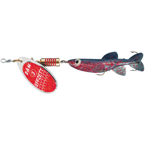 Dam minnow spinner sinking red glitter - 1 3 g