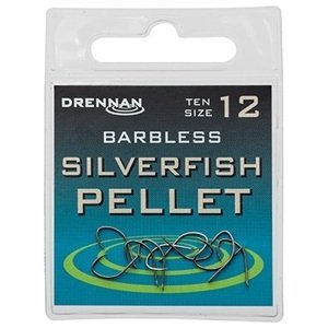 Drennan háčiky bez protihrotu silverfish pellet barbless - veľkosť 12