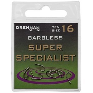 Drennan háčiky bez protihrotu super specialist barbless - veľkosť 4