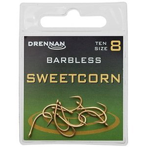 Drennan háčiky bez protihrotu sweetcorn barbless - veľkosť 8