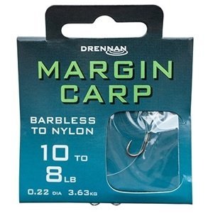 Drennan náväzec margin carp barbless - nosnosť 8 lb veľkosť 8