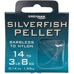 Drennan náväzec silverfish pellet barbless  - nosnosť 3 lb veľkosť 16