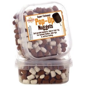 Dynamite baits pop up nuggets super fishmeal - white brown