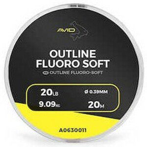 Avid carp náväzcový fluorocarbon outline fluoro-soft 20m - 0.32 mm 15 lb/6.81 kg