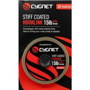 Cygnet náväzcová šnúra stiff coated hooklink 20 m - 15 lb 6,8 kg