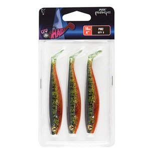 Fox rage gumová nástraha pro shad uv colour pack additions  pike uv -10 cm 3 kusy