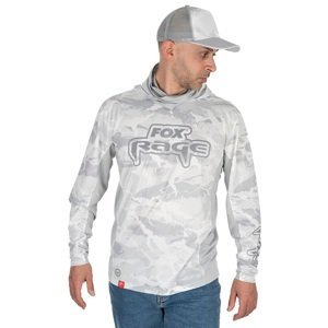 Fox rage tričko uv performance hooded top - s