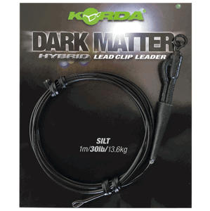 Korda koncová montáž dark matter leader qc swivel 40 lb 1 m - gravel