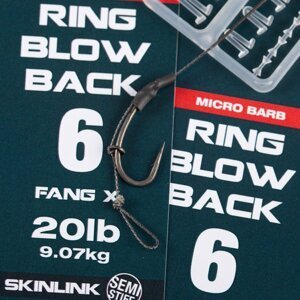 Nash náväzec ring blow back rig micro barbed 9,07 kg - veľkosť 4