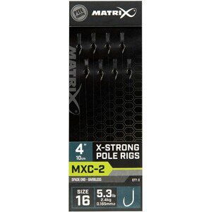 Matrix náväzec mxc-2 x-strong pole rig barbless 10 cm - size 16 0,165 mm