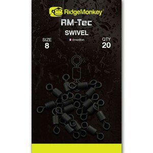 Ridgemonkey obratlík rm-tec swivel 20 ks veľkosť 8