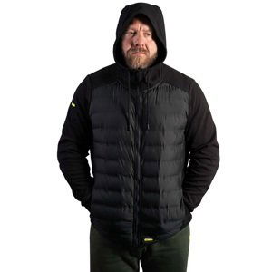Ridgemonkey bunda apearel heavyweight zip jacket black - s