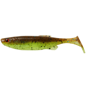 Savage gear gumová nástraha fat minnow t tail bulk chartreuse pumpkin - 10,5 cm 11 g