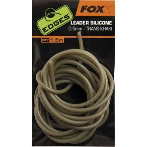 Fox hadička edges leader silicone 0,5 mm trans khaki x 1.5 m