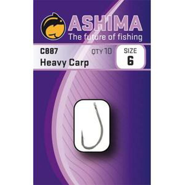 Ashima  háčiky  c887 heavy carp  (10ks)-veľkosť 6