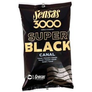 Sensas kŕmenie 3000 super black 1kg-canal