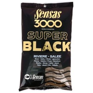 Sensas krmítková zmes 3000 dark salty (čierne - slané) 1 kg-riviere