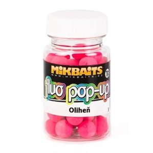 Mikbaits mini plávajúce boilie fluoro 60 ml 10 mm-oliheň