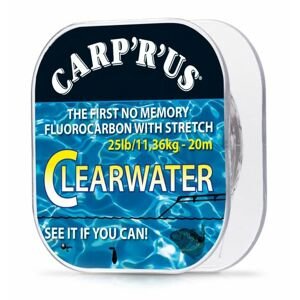 Carp´r´us clearwater - náväzcový fluorocarbon 20 m crystal-nosnosť 15 lb