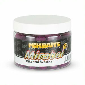 Mikbaits mirabel fluo boilie 150ml  12 mm-pikantná slivka