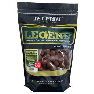 Jet fish extra tvrdé boilie legend range bioenzym fish 250 g - 30 mm