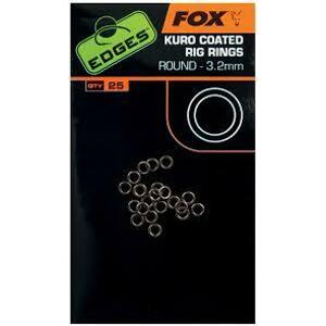 Fox krúžky kuro coated rig rings 25 ks-veľkosť 3,7 mm