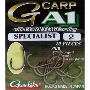 Gamakatsu háčiky g-carp specialist camou a1 10ks - veľkosť 6