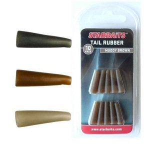 Starbaits prevleky tail rubbers 10 ks - hnedá