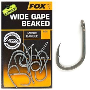 Fox háčiky edges wide gape beaked-veľkosť 8