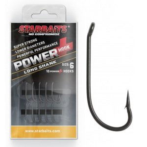 Starbaits háčiky power long shank 2-veľkosť 8