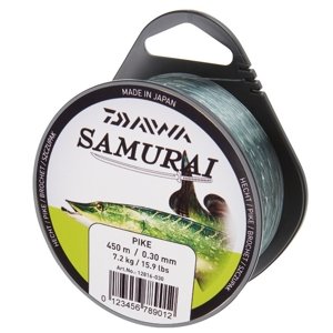 Daiwa vlasec samurai šťuka-priemer 0,30 mm / nosnosť 7,2 kg / návin 450 m