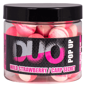 Lk baits pop-up duo x-tra wild strawberry/carp secret 18 mm 200 ml