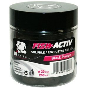 Lk baits boilie fish activ 250 ml 20 mm - nutric acid