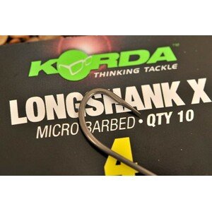 Korda háčiky long shank x 10 ks - veľkosť 6