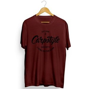 Carpstyle tričko t shirt 2018 burgundy-veľkosť m