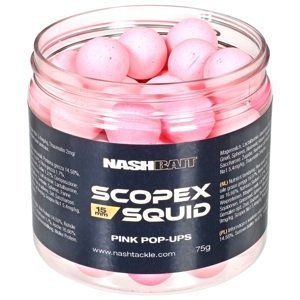 Nash plávajúce boilie scopex squid airball pop ups pink - 75 g 18 mm