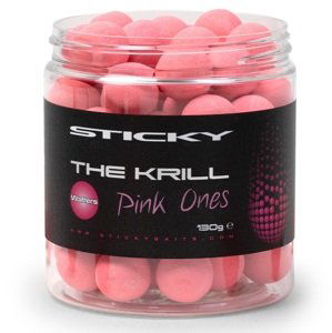 Sticky baits neutrálne vyvážené boilie the krill wafters pink ones 130 g - 16 mm