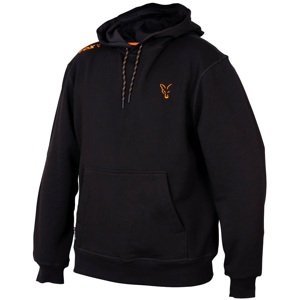 Fox mikina collection orange black hoodie-veľkosť m