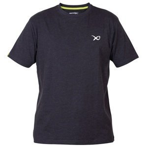 Matrix tričko minimal black marl t shirt-veľkosť xxxl