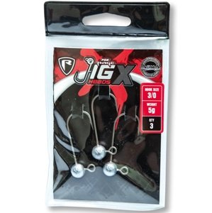 Fox rage jigová hlavička jig x jig heads háčik 3/0 3 ks-15 g