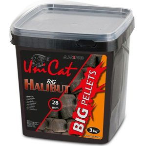 Uni cat pelety halibut big pellets 3 kg - 28 mm