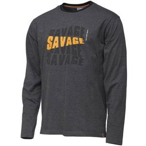 Savage gear tričko simply savage logo tee long sleeve-veľkosť m