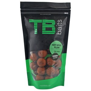 Tb baits hard boilie hot spice plum - 250 g 24 mm