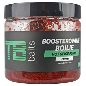 Tb baits boosterované boilie hot spice plum 120 g - 20 mm