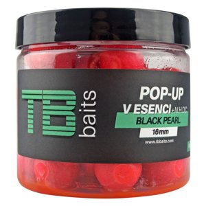 Tb baits plávajúce boilie pop-up pink black pearl + nhdc 65 g-12 mm